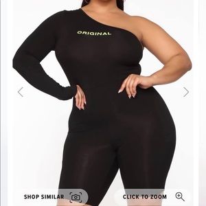 Long sleeve short jumpsuit